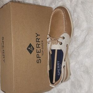 NWT! Sperry Oasis Dock Linen/Oat Shoes